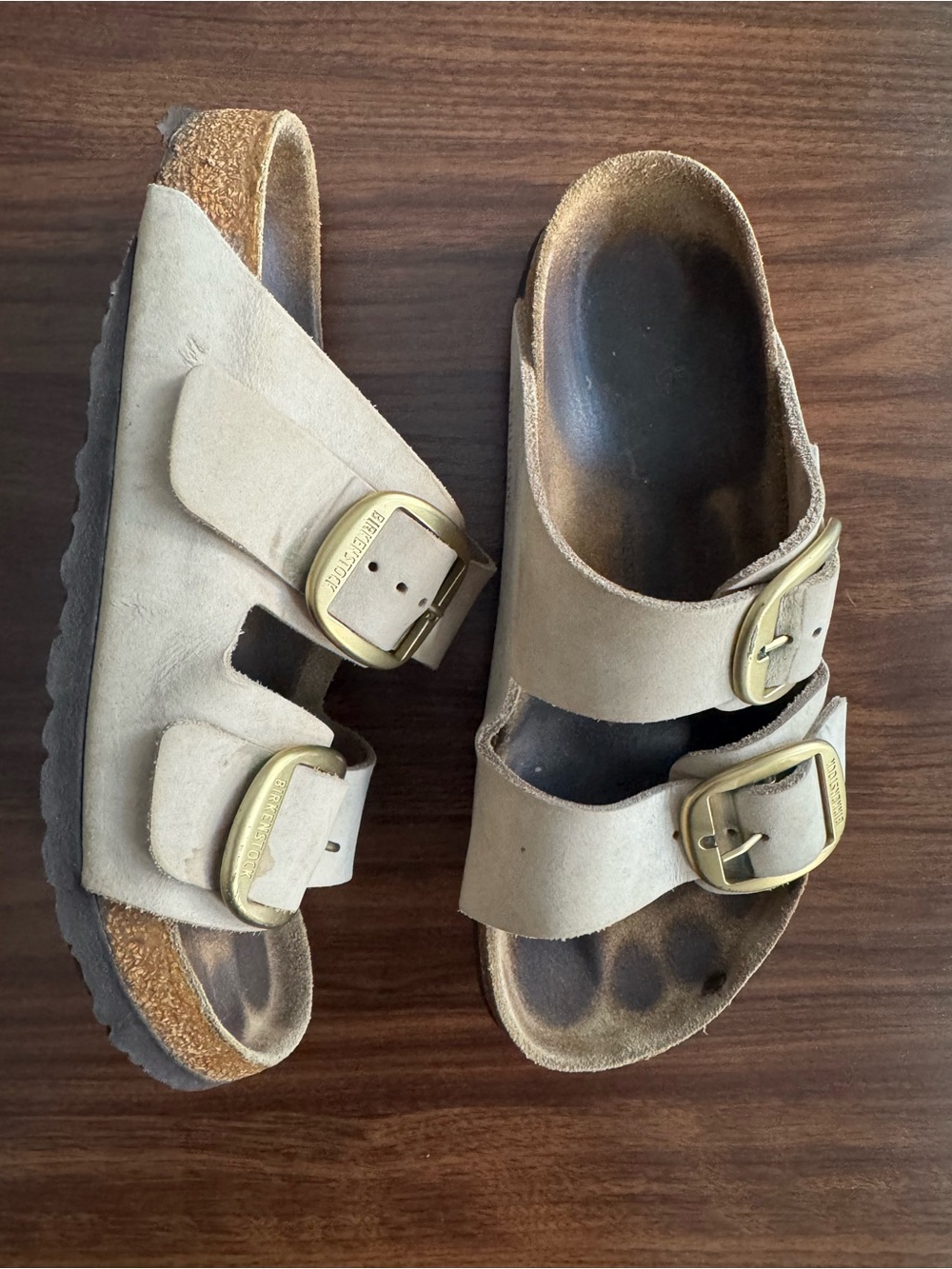 Birkenstock Women’s Arizona Sandals in Light Beige